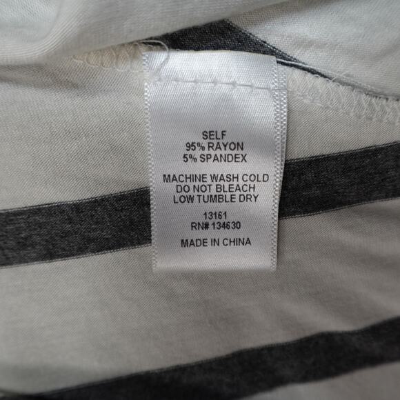 Anthropologie Top Womens Small Sunday in Brooklyn Tank Striped Asymmetrical Neck - Picture 3 of 8